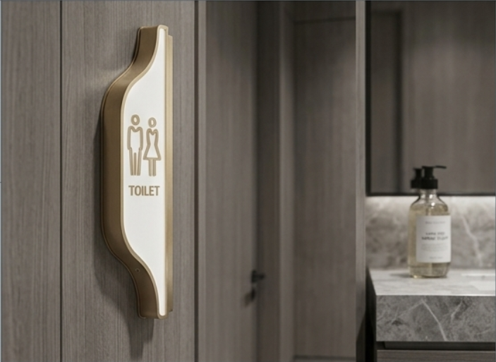 Technical Specifications: LED Lighting Wayfinding Signage for Commercial Bathrooms